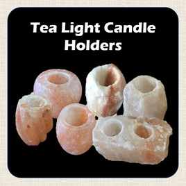 Himalayan Salt Crystal - Candle Holders