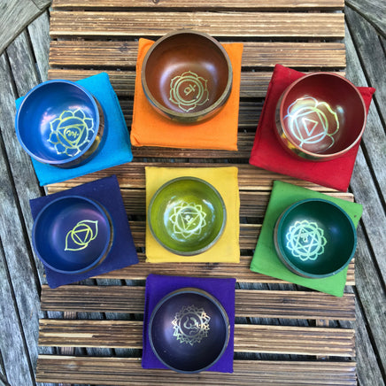 Handcrafted Tibetan Singing Bowls Gift Set - Meditation, Healing, Yoga