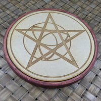 Handcrafted Wooden Grids 6" Diameter - Flower of Life - Lotus - Pentacle - ENERGY - CRYSTAL GRID