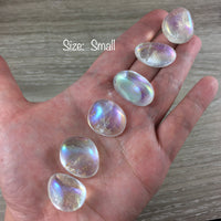 Angel | Rainbow Aura Quartz - 2 sizes to choose - Tumbled, Smooth, Polished - Aura Quartz - Angel Quartz - Reiki Healing