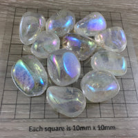 Angel | Rainbow Aura Quartz - 2 sizes to choose - Tumbled, Smooth, Polished - Aura Quartz - Angel Quartz - Reiki Healing