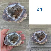 Agate Geodes from British Columbia, Canada - Natural, No Dyes, Polished One Side - One of a Kind - *Abundance* - *Luck* - *Balance*