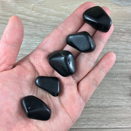 Black Obsidian Tumbled Stone - Smooth, Beautiful Sheen - *CLEANSE NEGATIVITY* - *Grounding* - *Psychic Protection*
