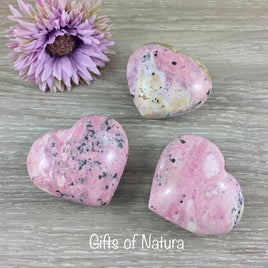 Rhodocrosite Hearts - You Pick - SUPER PUFFY - Smooth, Hand Polished - *Emotional Healing* - *Recovery of Lost Memories* - *Self-Love*