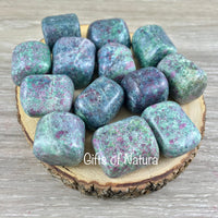 Ruby Kyanite Fuschite - Tumbled - Smooth, Chunky, Polished - *CALMING & PROTECTION* - *PASSION* - Reiki Healing