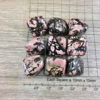 Rhodonite Tumbled Stone -  Smooth, Hand-Polished - Natural, No Dyes - *Discovering Hidden Talents*, *Compassion*, *Love* - Reiki Healing