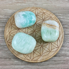 Carribean Blue Calcite - You Pick - Tumbled, Natural Color, No Dyes - *INTUITION* - *COMMUNICATION* - *MEDITATION* - Reiki Healing