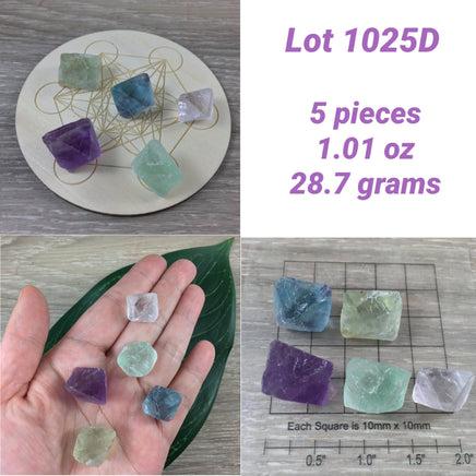 Fluorite Octahedrons - 100% Natural, Raw, Unpolished - "Mental Clarity" - "Clear Energy" - "Decision-Making"