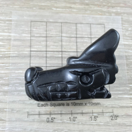 Black Obsidian Dragon - Intricately Carved - Smooth, Polished - *CLEANSE NEGATIVITY* - *Grounding* - *Psychic Protection* - Reiki Energy