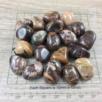 Bamboo Leaf Agate Tumbled Stone - Smooth, Polished, Natural, No Dyes - *Connect with Nature" - *Enjoy Life & Life* - Reiki Healing