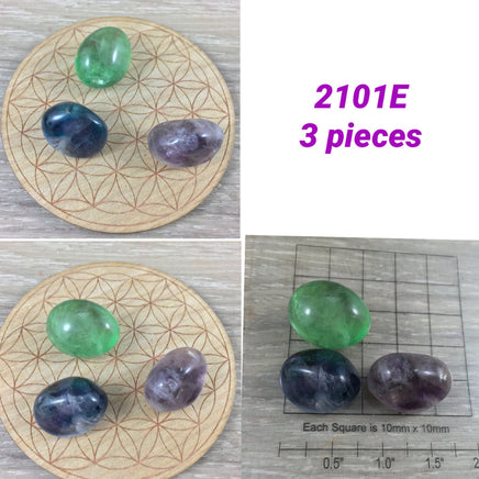 3 -5 pieces Rainbow Fluorite - PICK YOUR LOT - Premium Grade - Smooth, Polished - "Mental Clarity" - "Clear Energy" - "Decision-Making"