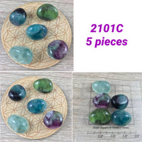 3 -5 pieces Rainbow Fluorite - PICK YOUR LOT - Premium Grade - Smooth, Polished - "Mental Clarity" - "Clear Energy" - "Decision-Making"