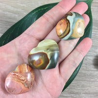 Polychrome Jasper Heart - Unique!  Hand Carved, Polished, No dyes, Natural - *PROTECTION* - *POWER* - *Anti-Negativity* - Reiki Healing