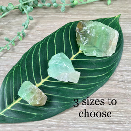 Green Calcite 3 sizes to choose - Rough - Unpolished - Raw - *RELAXATION* - *Balance Emotions* - *Release Stress* - Heart Chakra