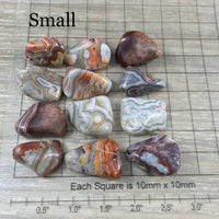 Crazy Lace Agate - 2 sizes to choose - Tumbled, Natural, No Dyes - *OPTIMISM* - *Laughter Stone* - *Self-Confidence* - Reiki Healing
