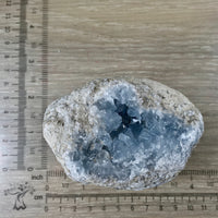 3.5" Celestite Geode (19.7oz) - Sparkling! - Rough - Exact Piece - Natural, No Dyes - *Serenity* - *Angelic Communication* - Throat Chakra