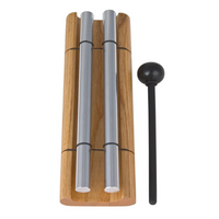 Zenergy Chime - SILVER DUO - Originally Musically Tuned Windchime - Comes with Mallet & Box - Zen, Meditation, Healing Gift