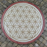 Handcrafted Wooden Grids 6" Diameter - Flower of Life - Lotus - Pentacle - ENERGY - CRYSTAL GRID