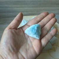 Blue Aragonite - Rough, Unpolished - 1 to 1.35" - *INTUTION* - *COMMUNICATION* - *MEDITATION* - *Increased Emotional Perception*