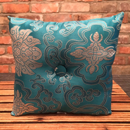 PREMIUM QUALITY Hand Stitched Tibetan Silk Cushions / Pillows - Made with Natural Wool - Complements Singing Bowls