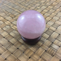 NICE Pink Quartz Gemstone Sphere - 2" - Polished, Natural Colors - *LOVE* - *HEALING* - Reiki Energy