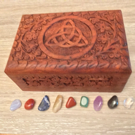 Handcarved Mangowood Boxes - Tree of Life - Triquetra - Ohm - Exquisite Designs - Excellent Craftsmanship