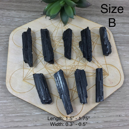 HIGH GRADE! Rough Black Tourmaline 7 sizes/styles - "Purification" - "Protection" - Reiki Energy