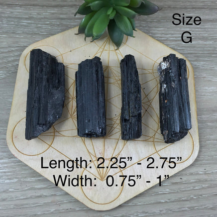 HIGH GRADE! Rough Black Tourmaline 7 sizes/styles - "Purification" - "Protection" - Reiki Energy