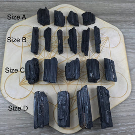 HIGH GRADE! Rough Black Tourmaline 7 sizes/styles - "Purification" - "Protection" - Reiki Energy