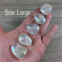 Angel | Rainbow Aura Quartz - 2 sizes to choose - Tumbled, Smooth, Polished - Aura Quartz - Angel Quartz - Reiki Healing