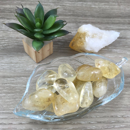 Citrine (2 sizes to choose) - Tumbled, Smooth - *Personal Will* - *Abundance* - *Manifestation* - Reiki Energy