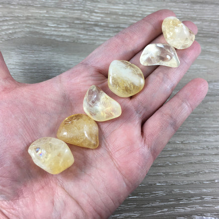 Citrine (2 sizes to choose) - Tumbled, Smooth - *Personal Will* - *Abundance* - *Manifestation* - Reiki Energy