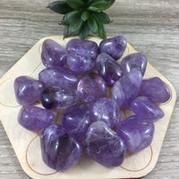 Brazilian Amethyst Tumbled Crystal - 2 sizes - *PROTECTION* - *PURIFICATION* - Reiki Healing