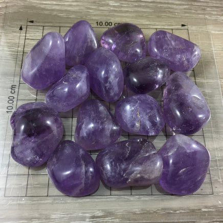 Brazilian Amethyst Tumbled Crystal - 2 sizes - *PROTECTION* - *PURIFICATION* - Reiki Healing