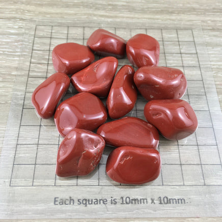 Red Japser - Tumbled, No Dyes, Natural - 0.75" - 1" - *Physical Strength* - *Stabilize Energy* - *Vitality* - Root Chakra Crystal