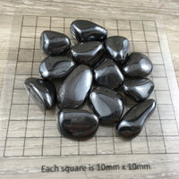 Hematite - Natural, Tumbled, Smooth - 0.75"-1" - *GROUNDING* - *MANIFESTATION* - *Self-Forgiveness" - Reiki Energy