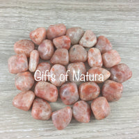 Sunstone - Natural, Tumbled, Smooth - *Leadership" - *Strength* - *Abundance of Blessings* - Reiki Healing - Sacral Chakra