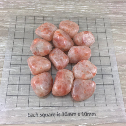 Sunstone - Natural, Tumbled, Smooth - *Leadership" - *Strength* - *Abundance of Blessings* - Reiki Healing - Sacral Chakra