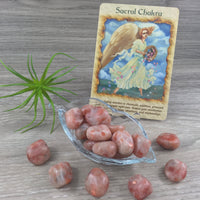 Sunstone - Natural, Tumbled, Smooth - *Leadership" - *Strength* - *Abundance of Blessings* - Reiki Healing - Sacral Chakra