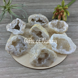 Agate Geodes - Natural, No Dyes, Polished One Side - Gift from Nature - One of a Kind - *Abundance* - *Luck* - *Balance* - Reiki Energy