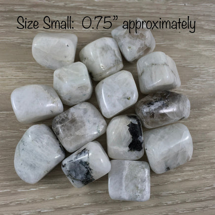 Rainbow Moonstone - 2 sizes - Smooth, Tumbled - 0.75" to 1" - *MYSTERY* - *SELF-DISCOVERY* - *Intuition* - Reiki Healing