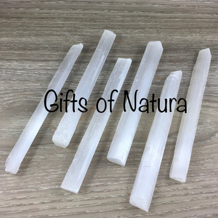 Selenite Wand - 2 sizes - Unpolished, Raw - *SPIRIT GUIDES & ANGELS*, *Communication with Higher Self*, *Spiritual Activation*