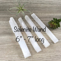 Selenite Wand - 2 sizes - Unpolished, Raw - *SPIRIT GUIDES & ANGELS*, *Communication with Higher Self*, *Spiritual Activation*
