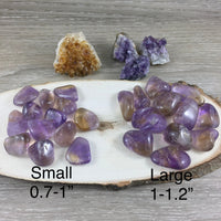 Ametrine Tumbled Crystal (Top Grade) - 2 sizes - *DECISIVENESS* - *MENTAL & SPIRITUAL Clarity*  - Reiki Energy