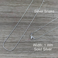 Chains - Pick from Cotton Cord, Stainless Steel, Sterling Silver Plated - Assorted Sizes