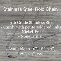 Chains - Pick from Cotton Cord, Stainless Steel, Sterling Silver Plated - Assorted Sizes