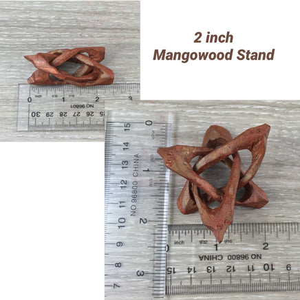 Hand Carved Genuine Mangowood Cobra Stands - Multiple sizes - ADJUSTABLE - BEAUTIFUL - Great for Crystals & Spheres