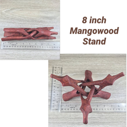 Hand Carved Genuine Mangowood Cobra Stands - Multiple sizes - ADJUSTABLE - BEAUTIFUL - Great for Crystals & Spheres