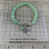 Tree of LIfe Handcrafted Bracelet with Aventurine - REIKI HEALING