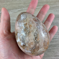 STUNNING!  3.25" Handcarved Agate Druzy Egg with Druzy - SPARKLING CRYSTALS -Expert Craftsmanship